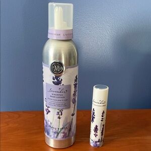 NWOT Mangiacotti lavender whipped body lotion and hand sanitizer spray.